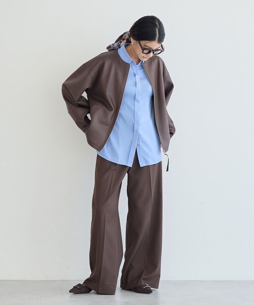YECCA VECCA(イェッカヴェッカ)の「ヴィンテージサテンシャツ(シャツ/ブラウス・レディース・イエロー/アイボリー/ネイビー/ブルー・FREE)」の5枚目の写真