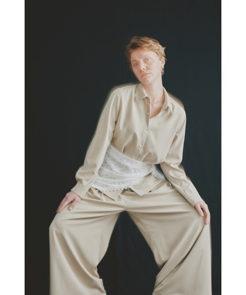 Muel Chic（ミュエルシック）の「Veil shirt ヴェイルシャツ（シャツ/ブラウス・レディース・ブラック/ベージュ/チェック・MEDIUM）」の9枚目の写真