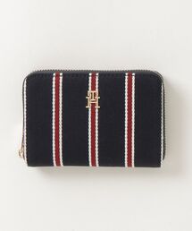 TOMMY HILFIGER（トミーヒルフィガー）の「【オンライン限定】THアイコン ストライプ コンパクトジップウォレット（財布）」