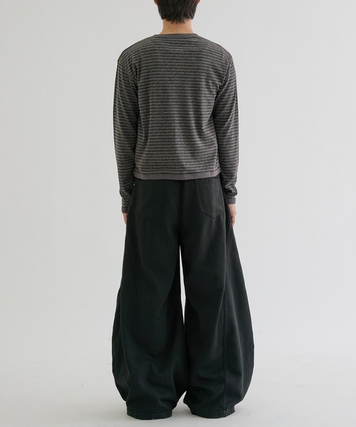 EPNK(イーピーエヌケー)の「Double Ring-Snap Cardigan/ リングドット ダブルスナップカーディガン(その他トップス・メンズ・ブラック/ボルドー・MEDIUM/LARGE/SMALL)」の11枚目の写真