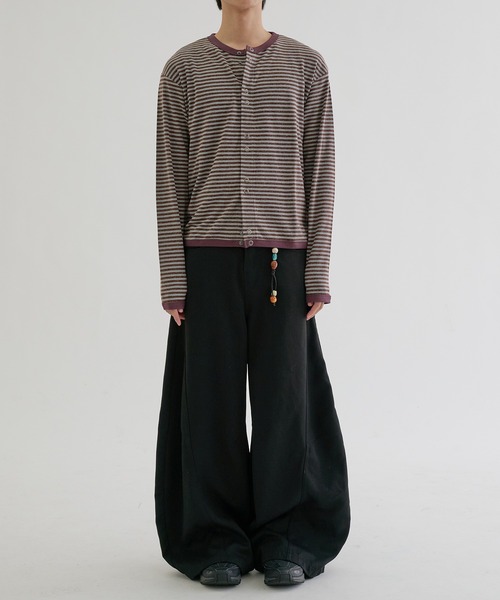 EPNK(イーピーエヌケー)の「Double Ring-Snap Cardigan/ リングドット ダブルスナップカーディガン(その他トップス・メンズ・ブラック/ボルドー・MEDIUM/LARGE/SMALL)」の17枚目の写真