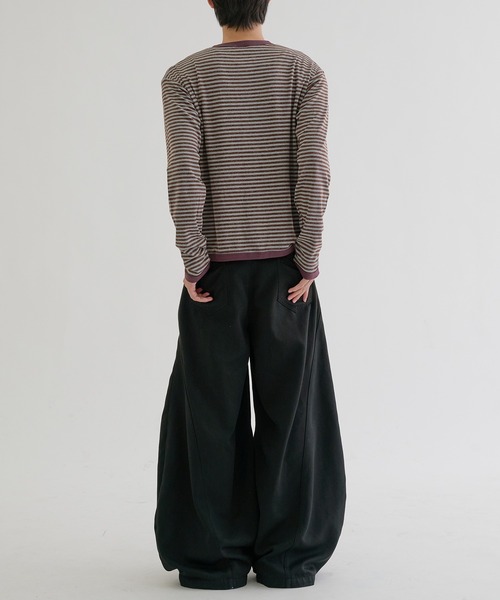 EPNK(イーピーエヌケー)の「Double Ring-Snap Cardigan/ リングドット ダブルスナップカーディガン(その他トップス・メンズ・ブラック/ボルドー・MEDIUM/LARGE/SMALL)」の20枚目の写真