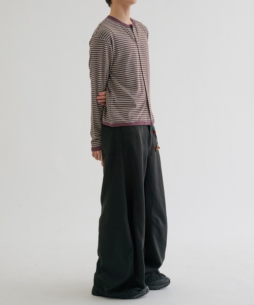 EPNK(イーピーエヌケー)の「Double Ring-Snap Cardigan/ リングドット ダブルスナップカーディガン(その他トップス・メンズ・ブラック/ボルドー・MEDIUM/LARGE/SMALL)」の21枚目の写真