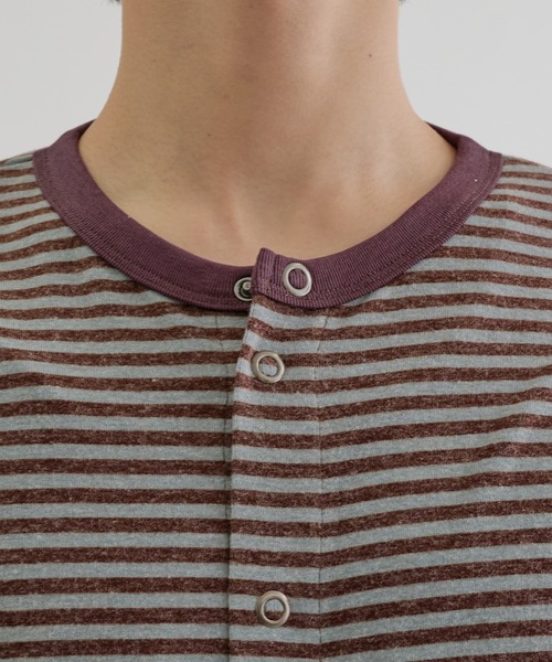 EPNK(イーピーエヌケー)の「Double Ring-Snap Cardigan/ リングドット ダブルスナップカーディガン(その他トップス・メンズ・ブラック/ボルドー・MEDIUM/LARGE/SMALL)」の22枚目の写真