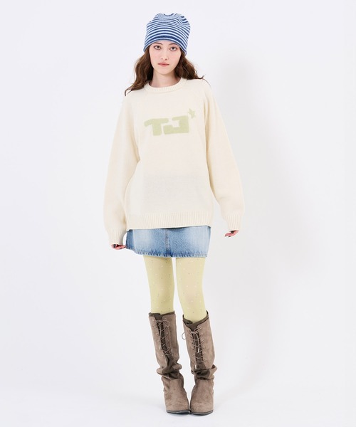 TINA:JOJUN(ティーナジョジュン)の「レースアップ ルーズ ロングブーツ TINA:JOJUN(ブーツ・レディース・ダークブラウン/アッシュグレー・M/L/S)」の8枚目の写真