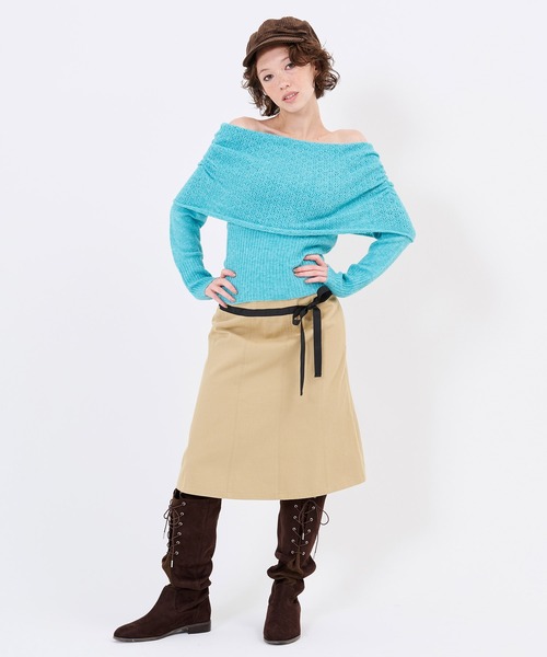 TINA:JOJUN(ティーナジョジュン)の「レースアップ ルーズ ロングブーツ TINA:JOJUN(ブーツ・レディース・ダークブラウン/アッシュグレー・M/L/S)」の15枚目の写真