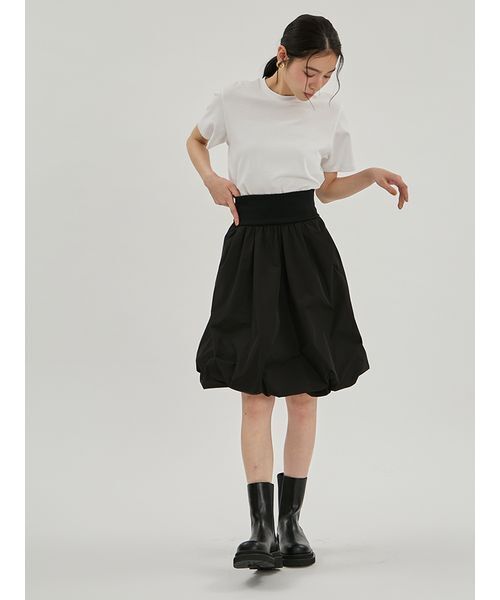 Mila Owen(ミラオーウェン)の「【ウォッシャブル】メモリータフタ2WAYバルーンスカート(スカート・レディース・ブラック/ブラウン/アイボリー・F)」の21枚目の写真