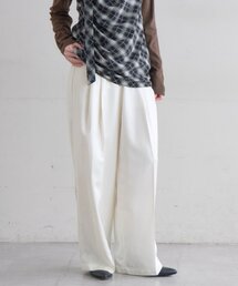【SET UP】レザーライクタックパンツ