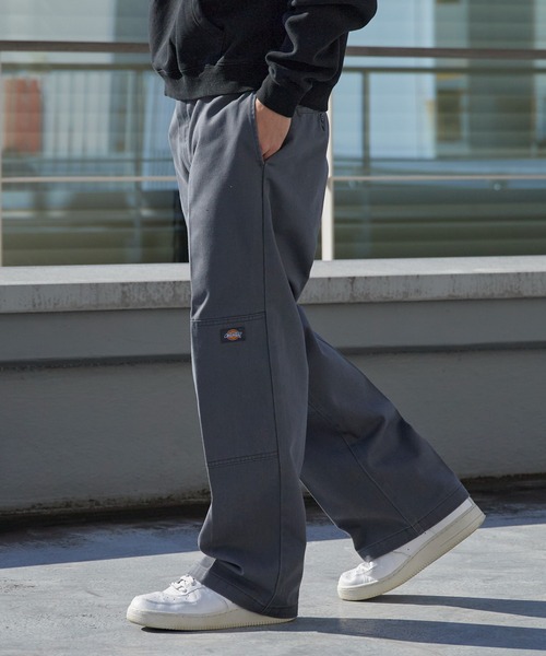 Dickies(ディッキーズ)の「Dickies/ディッキーズ Vintage Wash 85283 DOUBLE KNEE Work ワークパンツ(チノパンツ・メンズ・ベージュ/チャコール・28/30)」の4枚目の写真