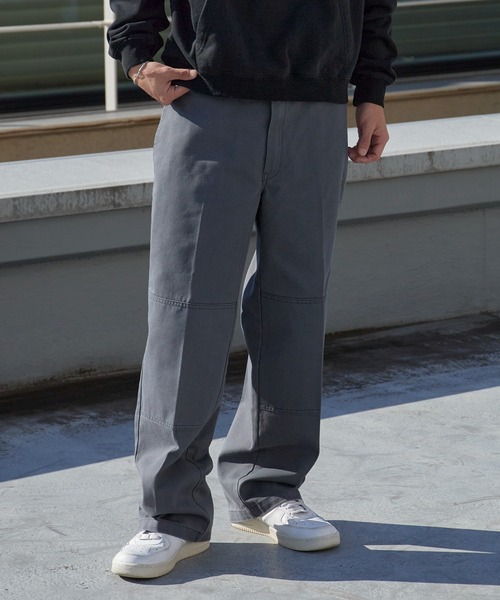 Dickies(ディッキーズ)の「Dickies/ディッキーズ Vintage Wash 85283 DOUBLE KNEE Work ワークパンツ(チノパンツ・メンズ・ベージュ/チャコール・28/30)」の5枚目の写真