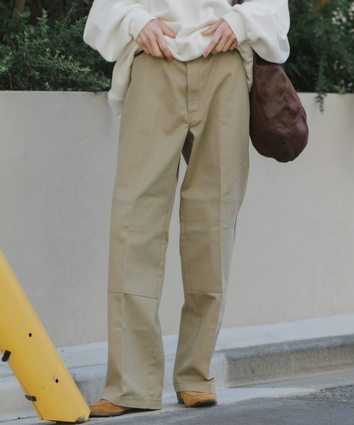 Dickies(ディッキーズ)の「Dickies/ディッキーズ Vintage Wash 85283 DOUBLE KNEE Work ワークパンツ(チノパンツ・メンズ・ベージュ/チャコール・28/30)」の9枚目の写真