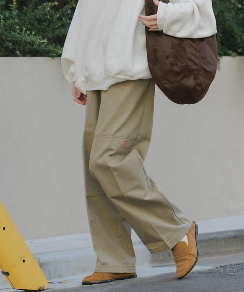 Dickies(ディッキーズ)の「Dickies/ディッキーズ Vintage Wash 85283 DOUBLE KNEE Work ワークパンツ(チノパンツ・メンズ・ベージュ/チャコール・28/30)」の10枚目の写真