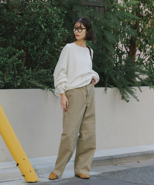 Dickies(ディッキーズ)の「Dickies/ディッキーズ Vintage Wash 85283 DOUBLE KNEE Work ワークパンツ(チノパンツ・メンズ・ベージュ/チャコール・28/30)」の11枚目の写真