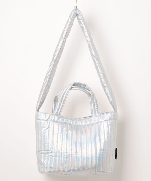tsumori chisato CARRY（ツモリチサトキャリー）の「2ウェイバッグ　ツモリチサト　ホログラムロゴ（ハンドバッグ・レディース・シルバー/ブラック/ベージュ・FREE）」の4枚目の写真