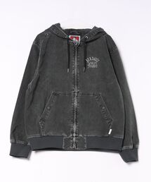 BEN DAVIS | 【BEN DAVIS/ベンデイビス】【古着風の色落ち感がお洒落】ブリーチツイルアクティブジャケット フーデッドジャケット ヴィンテージ風 ブランドロゴ 刺繍 ユニセックス(ブルゾン)