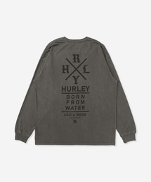 Hurley | 【Hurley:ハーレー】コットン天竺ロングTシャツ バックプリント ピグメント加工 PIGMENT OVERSIZED LONG SLEEVE TEE(Tシャツ/カットソー)