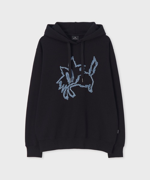 PS Paul Smith(ピーエスポールスミス)の「"Cat Embroidery" パーカ / /262566 217ZN(パーカー・メンズ・ブラック・LARGE/X-LARGE/MEDIUM)」の1枚目の写真