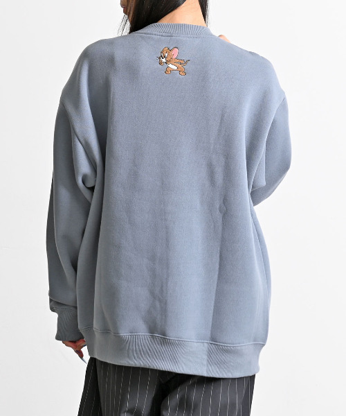 Tom&Jerry(トムアンドジェリー)の「『TOM&JERRY/トムアンドジェリー』クルーネックスウェット(スウェット・レディース・グレイッシュベージュ/オートミール/サックスブルー/スミクロ・M/XL/L)」の16枚目の写真