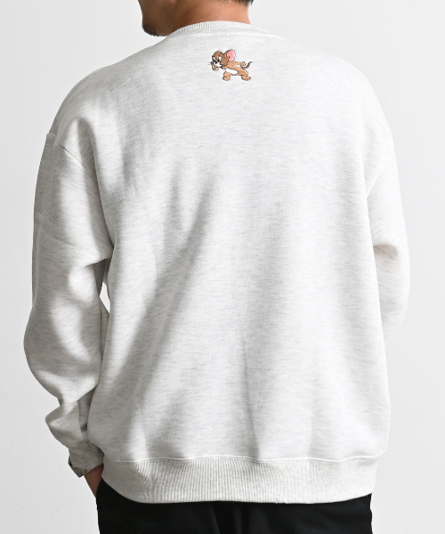 Tom&Jerry(トムアンドジェリー)の「『TOM&JERRY/トムアンドジェリー』クルーネックスウェット(スウェット・レディース・グレイッシュベージュ/オートミール/サックスブルー/スミクロ・M/XL/L)」の10枚目の写真