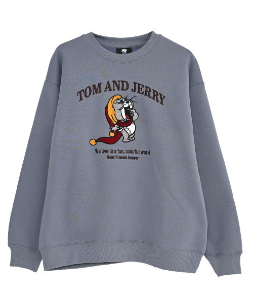 Tom&Jerry(トムアンドジェリー)の「『TOM&JERRY/トムアンドジェリー』クルーネックスウェット(スウェット・レディース・グレイッシュベージュ/オートミール/サックスブルー/スミクロ・M/XL/L)」の21枚目の写真