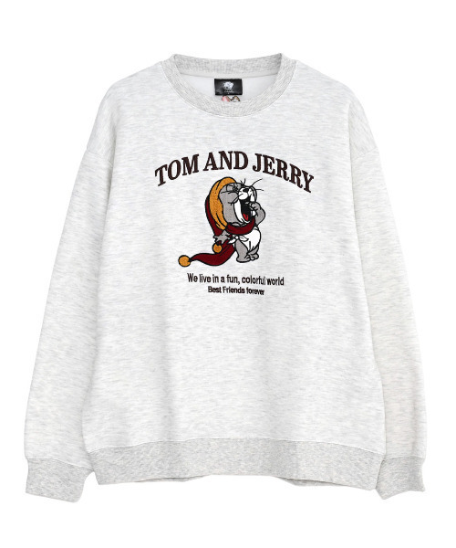 Tom&Jerry(トムアンドジェリー)の「『TOM&JERRY/トムアンドジェリー』クルーネックスウェット(スウェット・レディース・グレイッシュベージュ/オートミール/サックスブルー/スミクロ・M/XL/L)」の19枚目の写真