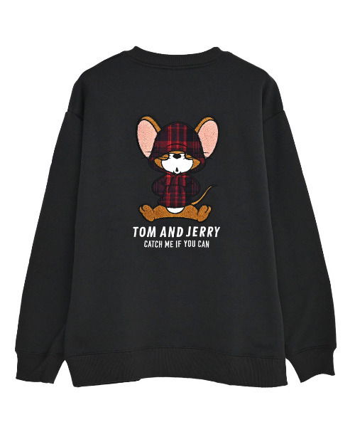 Tom&Jerry(トムアンドジェリー)の「『TOM&JERRY/トムアンドジェリー』クルーネックスウェット(スウェット・レディース・グレイッシュベージュ/オートミール/サックスブルー/スミクロ・M/XL/L)」の18枚目の写真