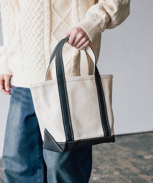 L.L.Bean(エルエルビーン)の「L.L.Bean エルエルビーン Boat and Tote Bag Open-Top Small ボートアンドトート オープントップ スモール/ハンドバッグ(ハンドバッグ・メンズ・ブルー/ダークグリーン/ブラック・FREE)」の1枚目の写真