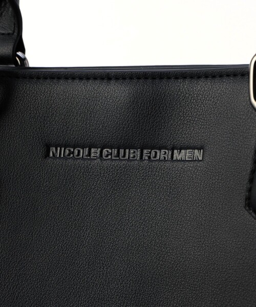 NICOLE CLUB FOR MEN(ニコルクラブフォーメン)の「スプリットレザー2WAYトートバッグ(トートバッグ・メンズ・ブラック・FREE)」の7枚目の写真