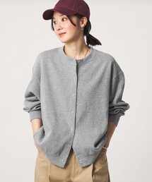 green label relaxing（グリーンレーベルリラクシング）の「【WEB限定】＜at ease＞ダブルフェイス クルーネック カットソー カーディガン（カーディガン/ボレロ）」