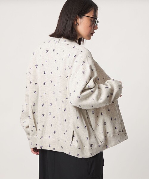 green label relaxing（グリーンレーベルリラクシング）の「【WEB限定】＜at ease＞ダブルフェイス クルーネック カットソー カーディガン（カーディガン/ボレロ・レディース・ライトグレー/ナチュラル/その他1/その他2・FREE）」の19枚目の写真
