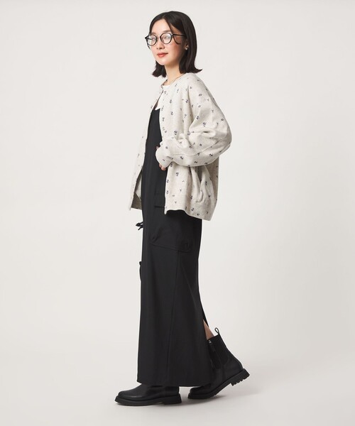 green label relaxing（グリーンレーベルリラクシング）の「【WEB限定】＜at ease＞ダブルフェイス クルーネック カットソー カーディガン（カーディガン/ボレロ・レディース・ライトグレー/ナチュラル/その他1/その他2・FREE）」の14枚目の写真