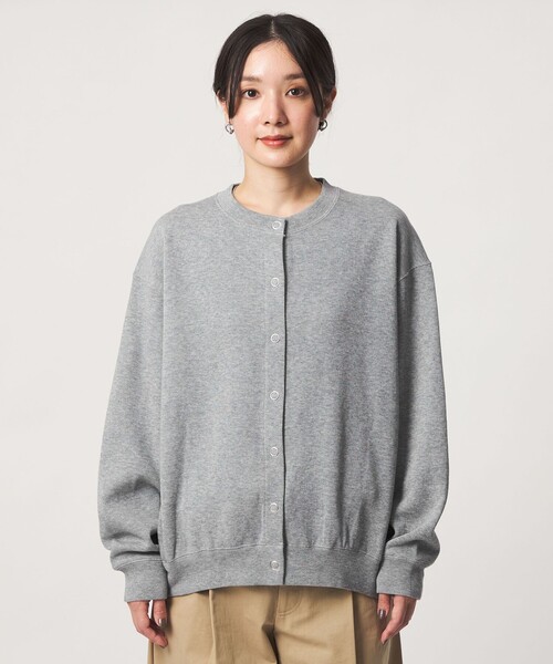 green label relaxing（グリーンレーベルリラクシング）の「【WEB限定】＜at ease＞ダブルフェイス クルーネック カットソー カーディガン（カーディガン/ボレロ・レディース・ライトグレー/ナチュラル/その他1/その他2・FREE）」の15枚目の写真