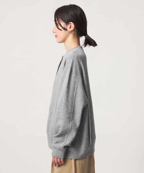 green label relaxing（グリーンレーベルリラクシング）の「【WEB限定】＜at ease＞ダブルフェイス クルーネック カットソー カーディガン（カーディガン/ボレロ・レディース・ライトグレー/ナチュラル/その他1/その他2・FREE）」の16枚目の写真