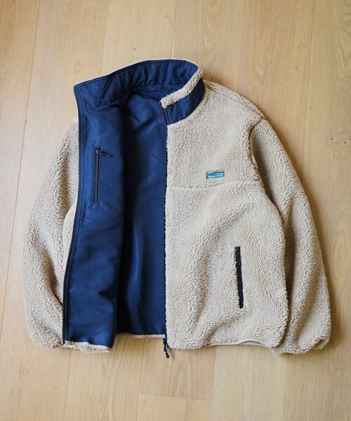 FREAK'S STORE（フリークスストア）の「限定展開 ワンポイントロゴ リバーシブル ボア スタンドブルゾン（ブルゾン・メンズ・チャコールグレー/ブラック/ベージュ/オフホワイト・SMALL/MEDIUM/LARGE）」の16枚目の写真