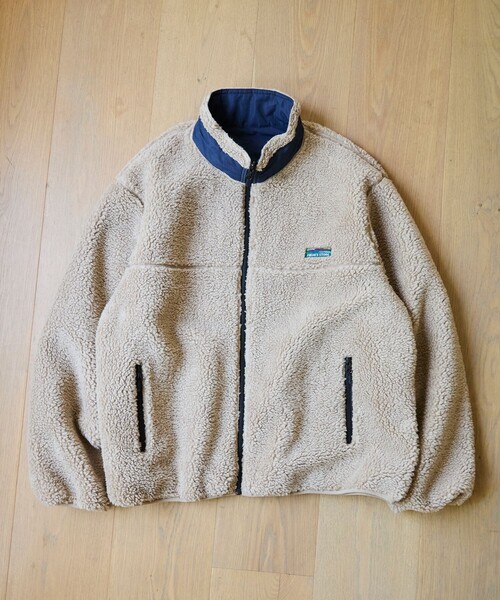FREAK'S STORE（フリークスストア）の「限定展開 ワンポイントロゴ リバーシブル ボア スタンドブルゾン（ブルゾン・メンズ・チャコールグレー/ブラック/ベージュ/オフホワイト・SMALL/MEDIUM/LARGE）」の17枚目の写真