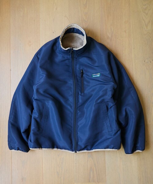 FREAK'S STORE（フリークスストア）の「限定展開 ワンポイントロゴ リバーシブル ボア スタンドブルゾン（ブルゾン・メンズ・チャコールグレー/ブラック/ベージュ/オフホワイト・SMALL/MEDIUM/LARGE）」の18枚目の写真