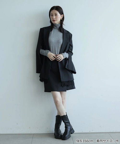 Arpege story(アルページュストーリー)の「〈着るスキンケア〉シアータートル(Tシャツ/カットソー・レディース・レッド/グレー/ブラック/ホワイト・2)」の6枚目の写真