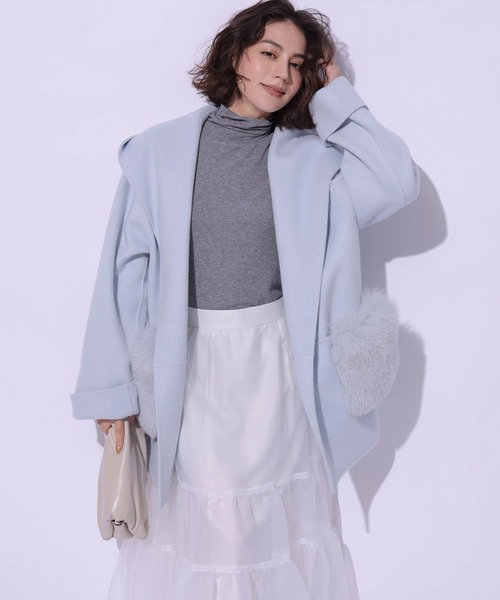Arpege story(アルページュストーリー)の「〈着るスキンケア〉シアータートル(Tシャツ/カットソー・レディース・レッド/グレー/ブラック/ホワイト・2)」の9枚目の写真