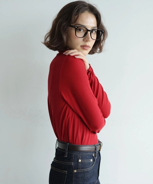 Arpege story(アルページュストーリー)の「〈着るスキンケア〉シアータートル(Tシャツ/カットソー・レディース・レッド/グレー/ブラック/ホワイト・2)」の17枚目の写真