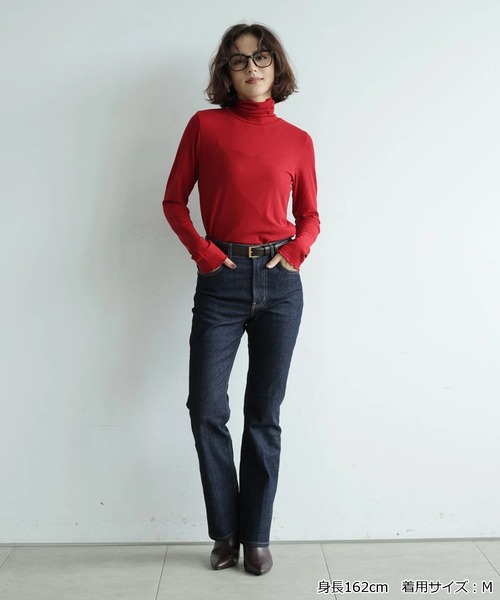 Arpege story(アルページュストーリー)の「〈着るスキンケア〉シアータートル(Tシャツ/カットソー・レディース・レッド/グレー/ブラック/ホワイト・2)」の20枚目の写真