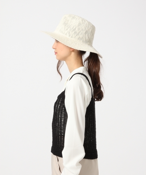 HARE（ハレ）の「3Gテープヤーンニットキャミソール(HARE)（ニット/セーター・レディース・ベージュ/ブラック・FREE）」の5枚目の写真