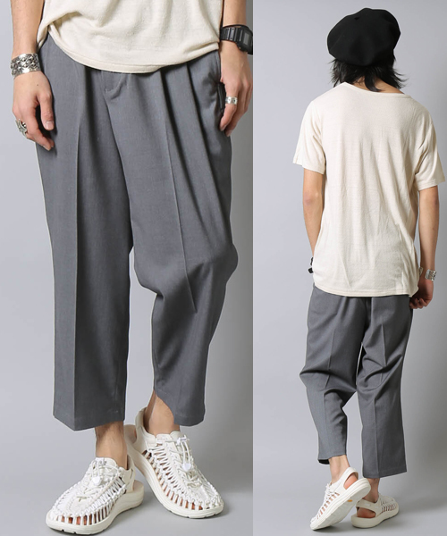 AMERICAN RAG CIE（アメリカンラグシー）の「AMERICAN RAG CIE T/R テーパードパンツ【WEB限定】（その他パンツ・メンズ・ブラック/トップグレー・3/2/1）」の2枚目の写真