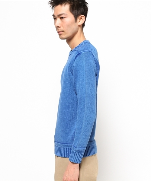 style counsel(スタイルカウンセル)の「【STYLE COUNSEL】melple メイプル ヴィンテージクルーニット(ニット/セーター・メンズ・ブルー・SMALL/LARGE/MEDIUM)」の2枚目の写真