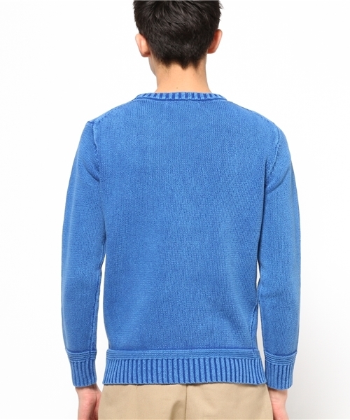 style counsel(スタイルカウンセル)の「【STYLE COUNSEL】melple メイプル ヴィンテージクルーニット(ニット/セーター・メンズ・ブルー・SMALL/LARGE/MEDIUM)」の3枚目の写真