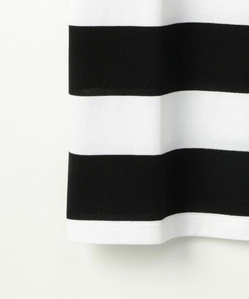 LACOSTE（ラコステ）の「【別注】 ＜LACOSTE （ラコステ）＞ ∴ BORDER TEE/Tシャツ ◆（Tシャツ/カットソー・メンズ・ブラック/ライトグレー/ネイビー・2/4/3/5）」の8枚目の写真