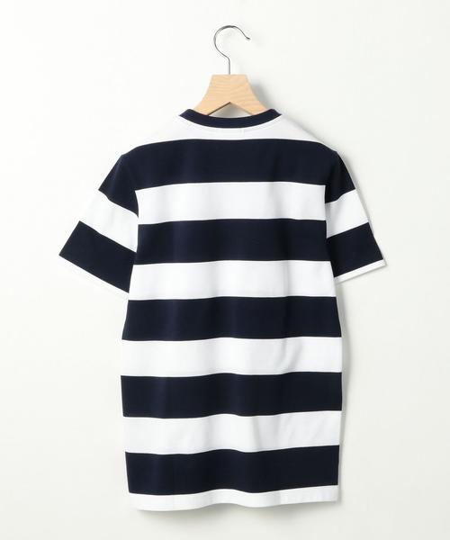 LACOSTE（ラコステ）の「【別注】 ＜LACOSTE （ラコステ）＞ ∴ BORDER TEE/Tシャツ ◆（Tシャツ/カットソー・メンズ・ブラック/ライトグレー/ネイビー・2/4/3/5）」の11枚目の写真