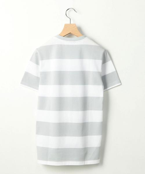 LACOSTE（ラコステ）の「【別注】 ＜LACOSTE （ラコステ）＞ ∴ BORDER TEE/Tシャツ ◆（Tシャツ/カットソー・メンズ・ブラック/ライトグレー/ネイビー・2/4/3/5）」の4枚目の写真