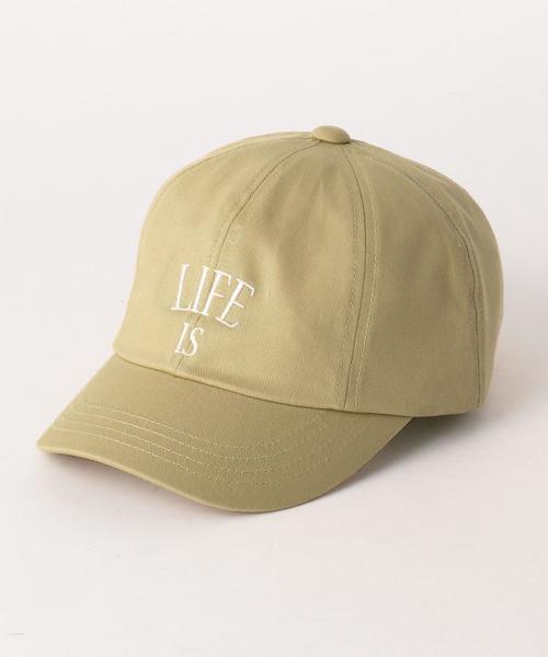 Another Edition（アナザーエディション）の「ロゴ刺繍キャップ/AEBC LifeIs CAP◆（キャップ・レディース・ライトグレー/ベージュ/ライトピンク/ネイビー・FREE）」の5枚目の写真