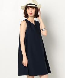 Another Edition | AラインノースリーブVネックワンピース/AEBFC C A ライン NSL V/N OP(ワンピース)