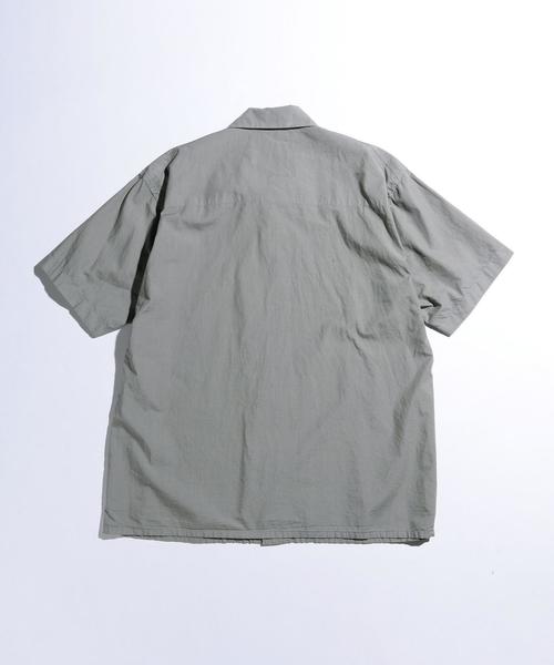 MHL.（エムエイチエル）の「【別注】 ＜MHL.＞ 16 NATURAL SHT/シャツ◆（シャツ/ブラウス・メンズ・グレー/オリーブ・LARGE/MEDIUM）」の3枚目の写真